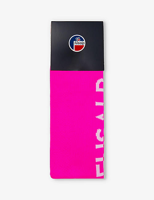 FUSALP: Branded-side calf-length stretch-woven socks