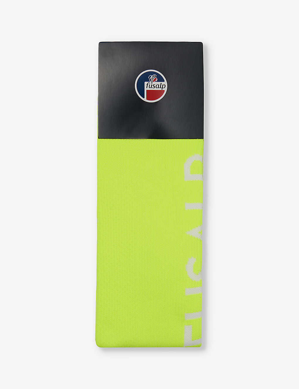 Fusalp Branded-side Calf-length Stretch-woven In Jaune Fluo/flocon