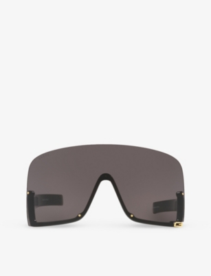 GUCCI: GC002161 GG1631S irregular-frame injected sunglasses