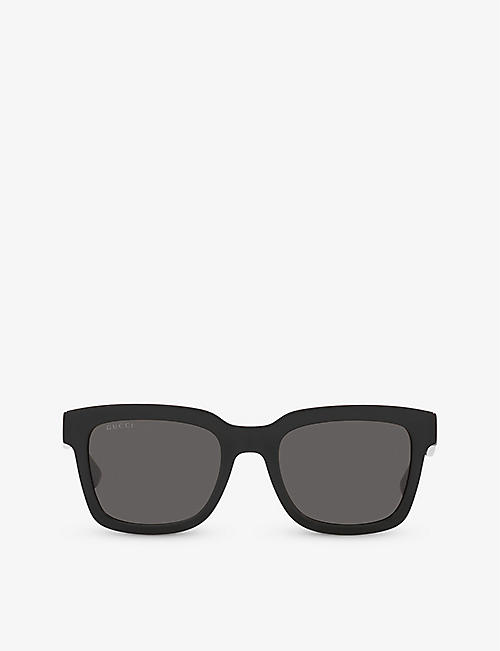 GUCCI: GG0001SN square-frame acetate sunglasses