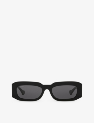 GUCCI: GG1426S rectangle-frame acetate sunglasses