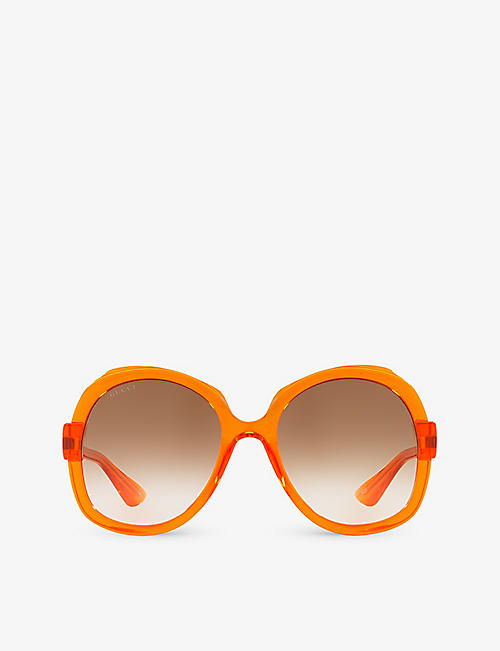 GUCCI: GG1432S round-frame acetate sunglasses