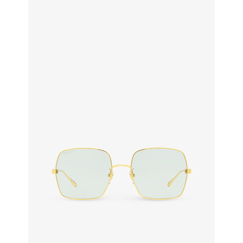 Gucci Women's Sunglasses, Gg1434s Gc002133 In Gold,green