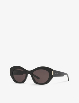 Saint Laurent Eyewear Cat In Black