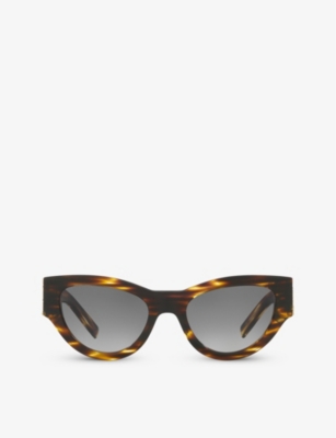 SAINT LAURENT: SLM94 cat-eye frame acetate sunglasses