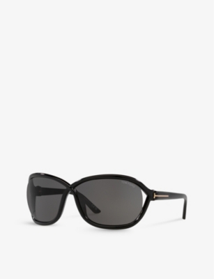 Shop Tom Ford Women's Black Tr001753 Fernanda Butterfly-frame Acetate Sunglasses