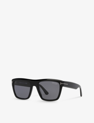 Shop Tom Ford Womens Black Tr001778 Alberto Square-frame Acetate Sunglasses
