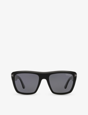 Tom Ford Womens Black Tr001778 Alberto Square-frame Acetate Sunglasses