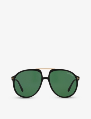 TOM FORD: TR001780 pilot-frame acetate sunglasses