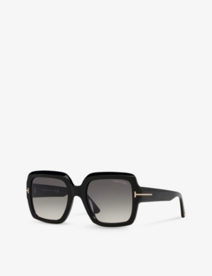 Tom Ford Womens Black Tr001783 Kaya Square-frame Acetate Sunglasses In Black