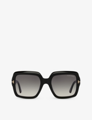 Tom Ford Womens Black Tr001783 Kaya Square-frame Acetate Sunglasses