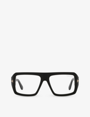 Tom Ford Mens Black Ft5903-b Square-frame Acetate Glasses