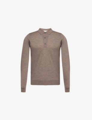 John Smedley Men's Long Sleeve Polo Shirts | Selfridges