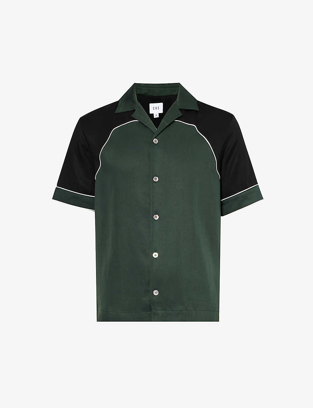 Che Mens Black- 01 Western Twill-textured Regular-fit Woven Shirt