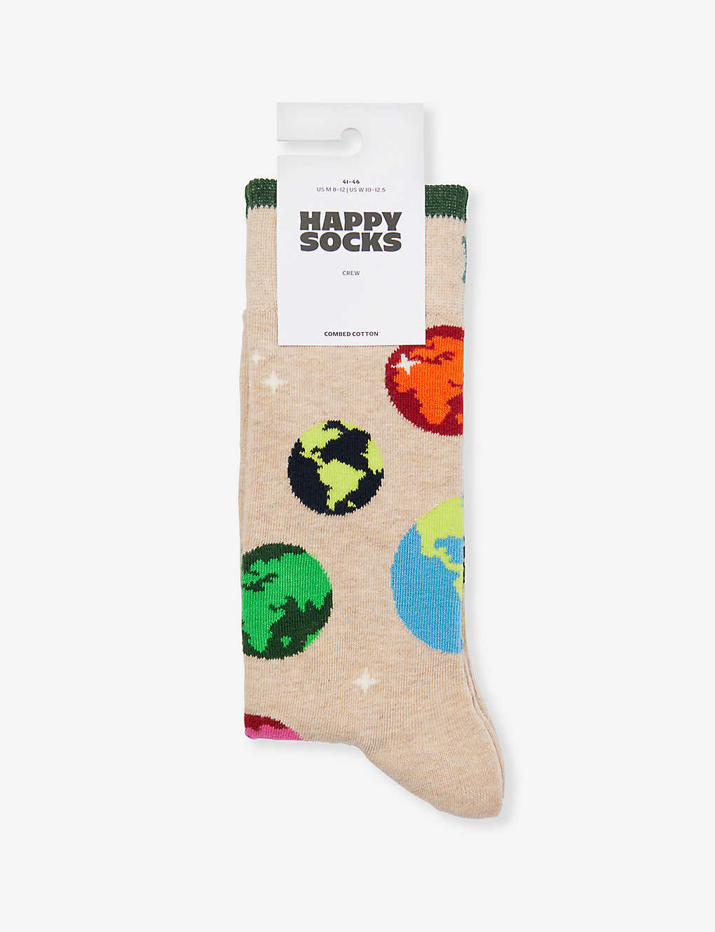 Happy Socks Planet Earth Sock In Grey