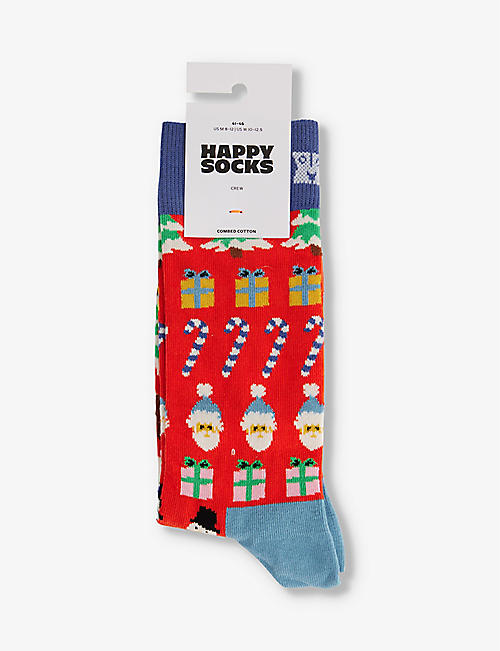 HAPPY SOCKS: All I Want for Christmas cotton-blend socks