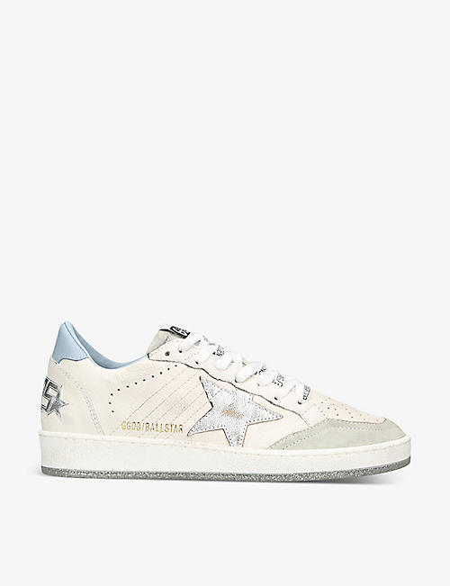 GOLDEN GOOSE: Ball Star star-applique leather low-top trainers