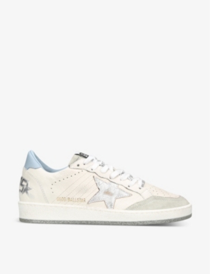 Golden Goose Ball Star Star-applique Leather Low-top Trainers In White/comb