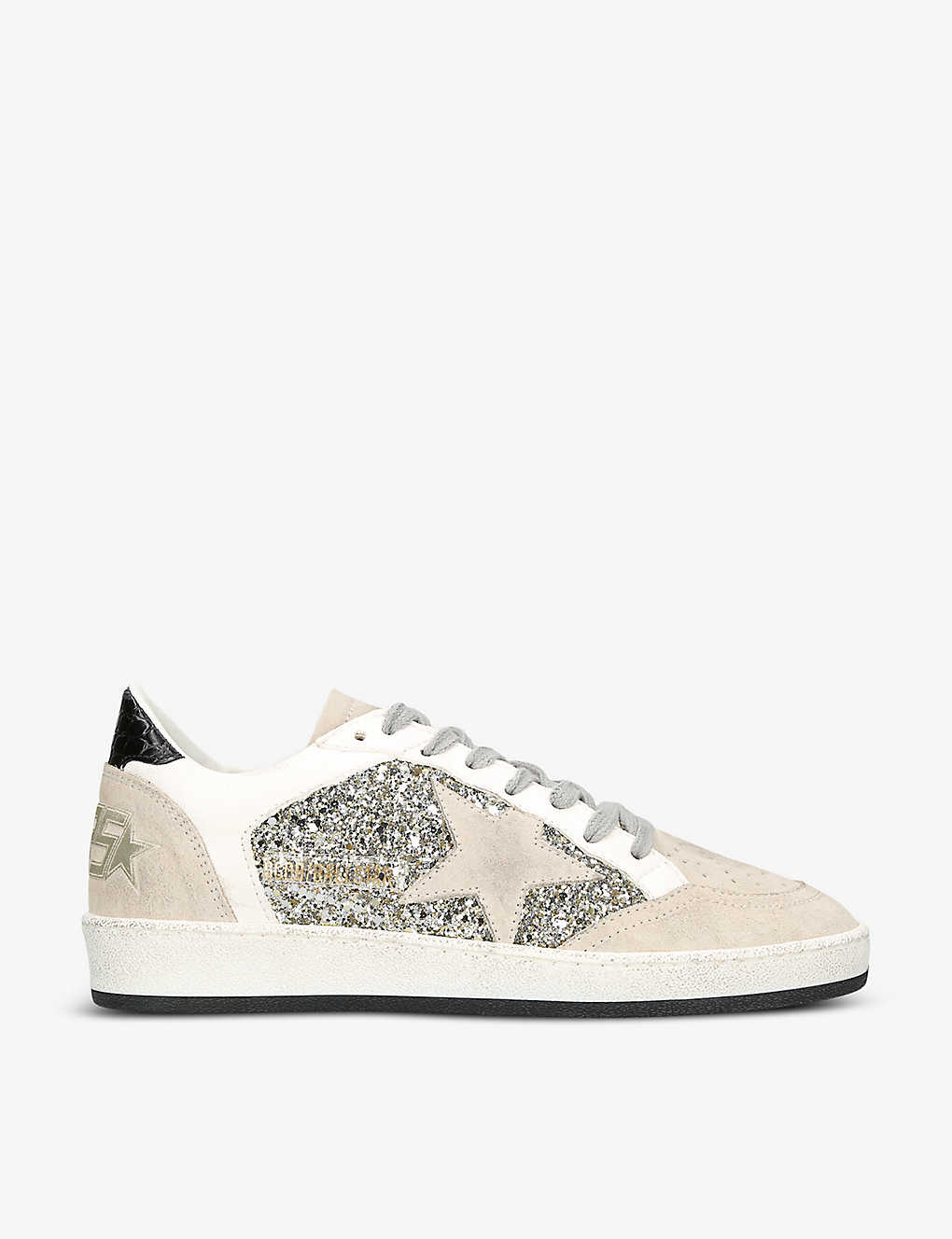 Golden Goose Womens Silver Com Ball Star 70159 Low-top Leather Trainers In Multi-coloured