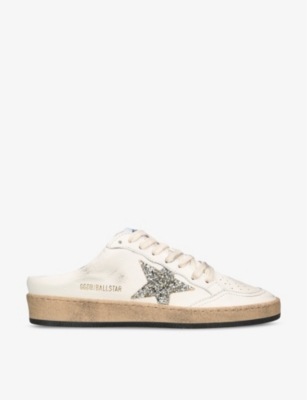 GOLDEN GOOSE: Ballstar Sabots faux-leather trainers