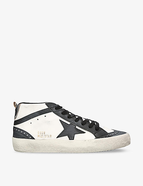 GOLDEN GOOSE: Women's Mid Star 10238 leather trainers