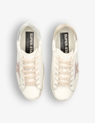 Golden Goose Hi Star 10622 Glitter-embellished Leather Low-top Trainers In White