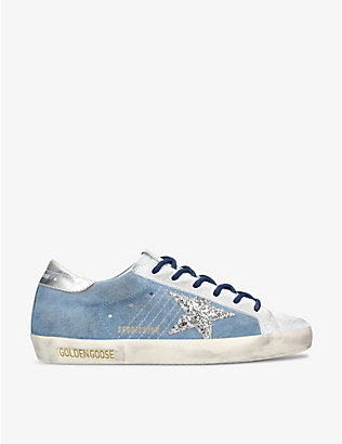 GOLDEN GOOSE: Super Star 82369 logo-print leather low-top trainers
