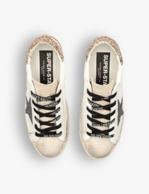 Golden Goose Leather Super-star Sneakers In White/comb