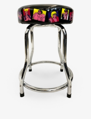 ARCADE1UP: Street Fighter graphic-print steel stool
