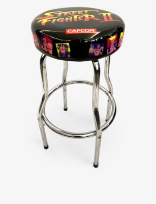 ARCADE1UP: Street Fighter graphic-print steel stool