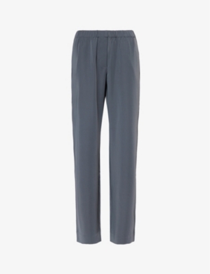Samsoe & Samsoe Samsoe Samsoe Womens Turbulence Hoys Relaxed-fit Straight-leg Mid-rise Stretch-recycled Polyester Tr