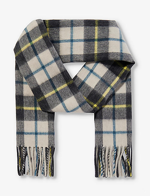 BEGG X CO: Vale Baird brushed wool and&nbsp;cashmere-blend scarf 162cm x 62cm