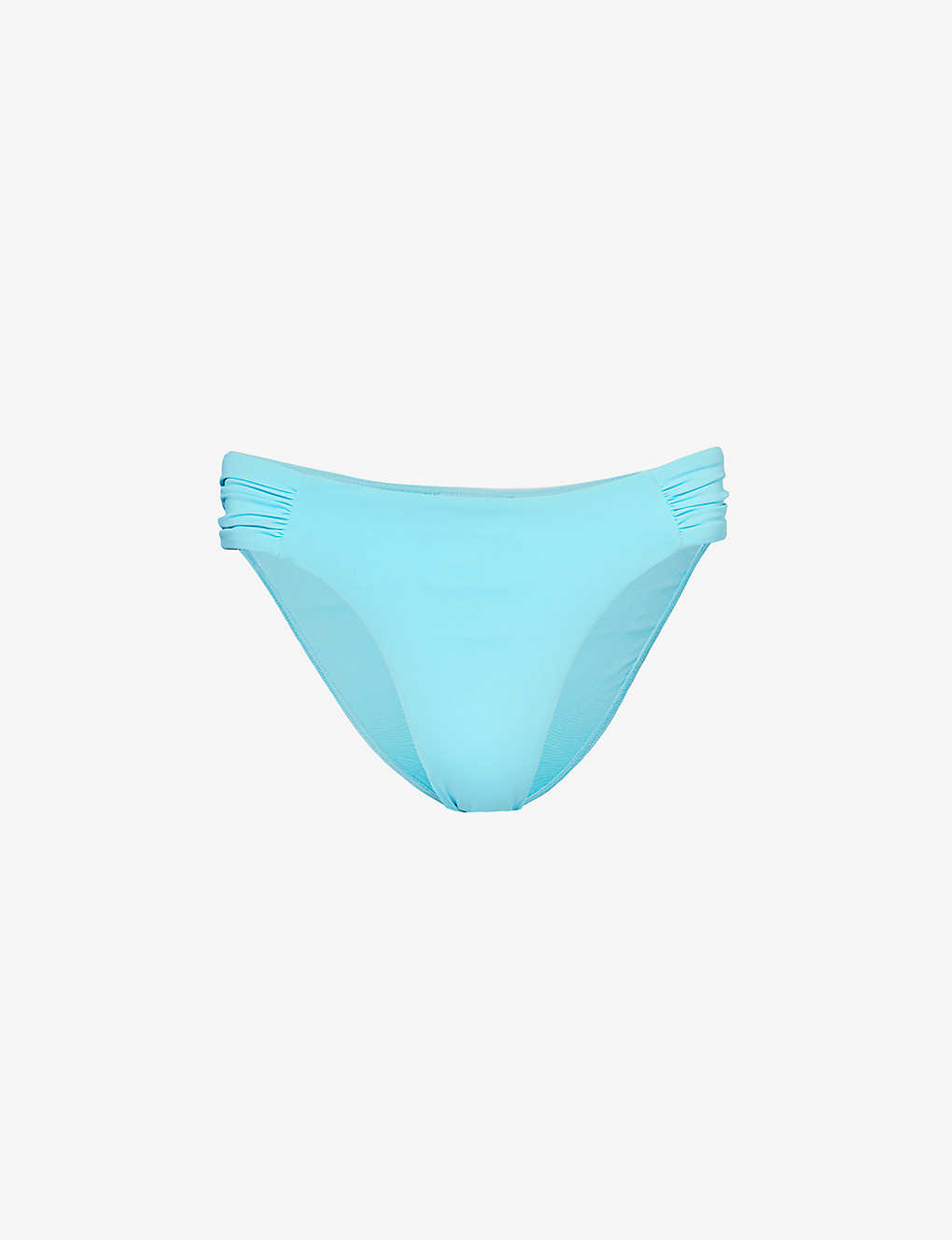 Seafolly Ribbed Low-rise Bikini Briefs In Blue
