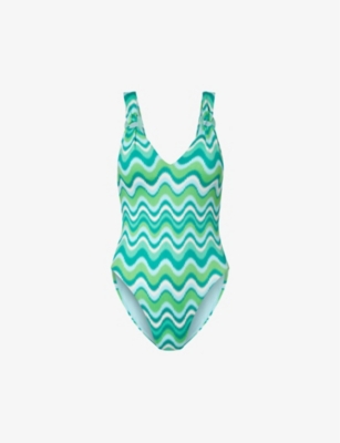 SEAFOLLY: Wave V-neck swimsuit