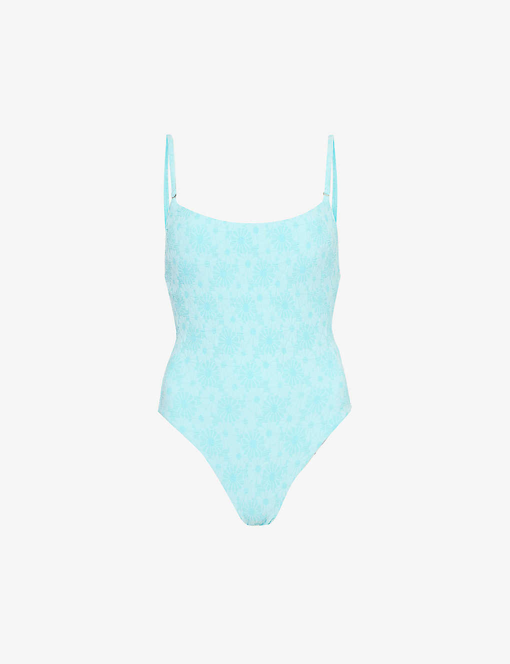 Seafolly Womens Atoll Blue Marloe Square-neckline Swimsuit