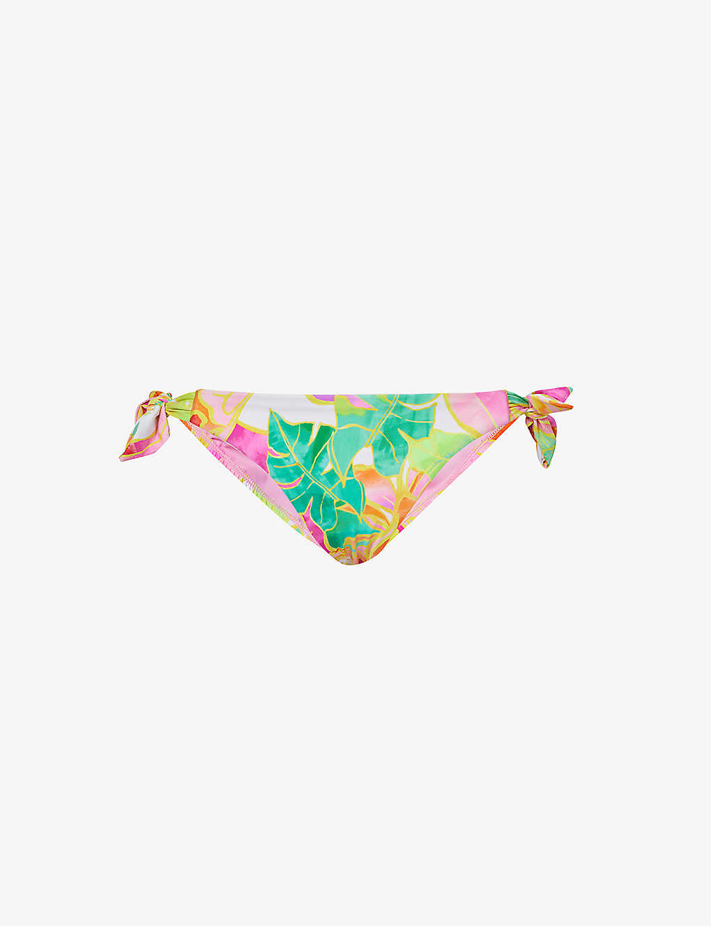 Seafolly Womens Fuchsia Rose Wonder Graphic-print Bikini Bottoms In Multi-coloured