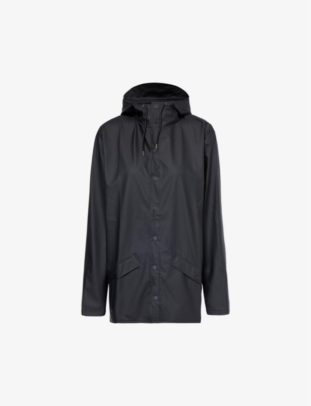 High-neck regular-fit shell jacket