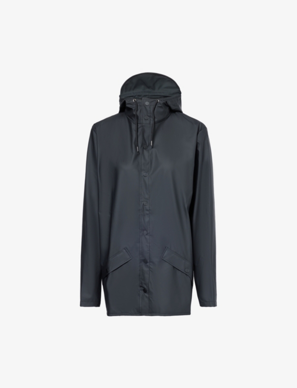 High-neck regular-fit shell jacket