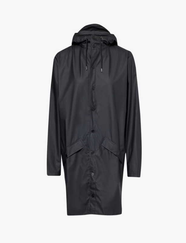 High-neck regular-fit shell jacket