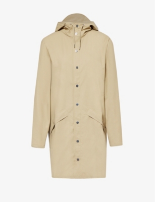Rains Womens Sand High-neck Regular-fit Shell Jacket In Cream