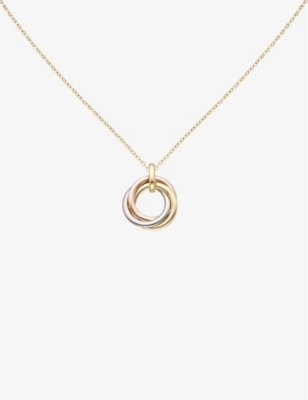 Cartier Womens Multicolour Trinity 18ct Rose, Yellow And White-gold Necklace