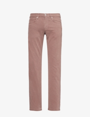 Shop Frame Men's Dry Rose L'homme Belt-loop Slim-leg Slim-fit Stretch-woven Jeans