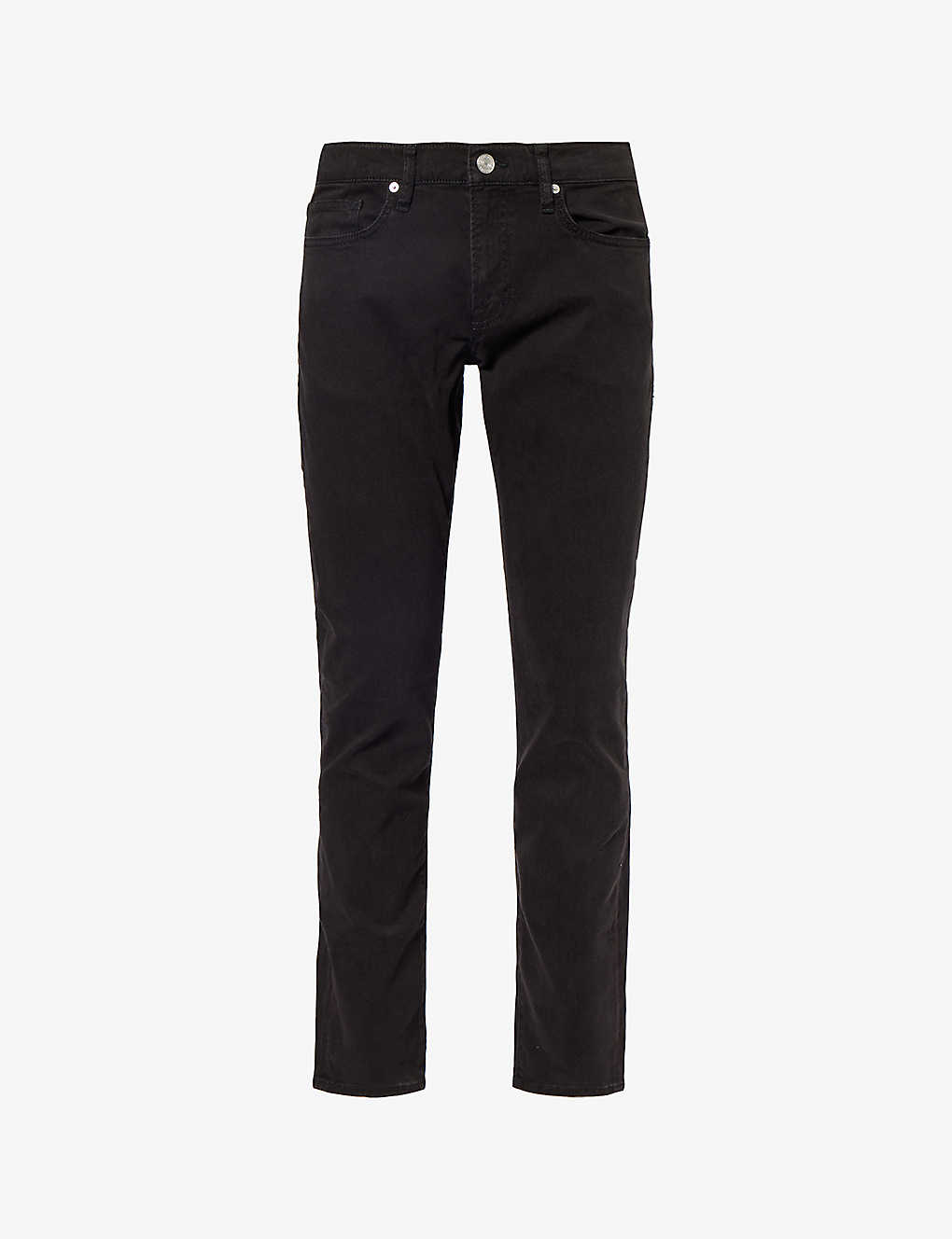 Frame Men's Washed Black L'homme Belt-loop Slim-leg Slim-fit Stretch-woven Jeans