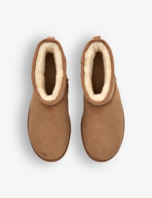 Ugg Biscuit Suede Classic Mini Ii Ankle Boots In Tan
