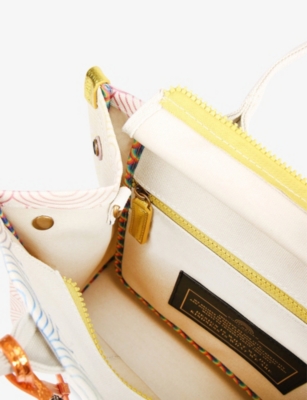 Kurt Geiger Womens Mult/other Small Southbank Canvas Tote Bag In Multi