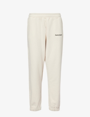 4TH & RECKLESS: Fourth logo-embroidered cotton-jersey jogging bottoms
