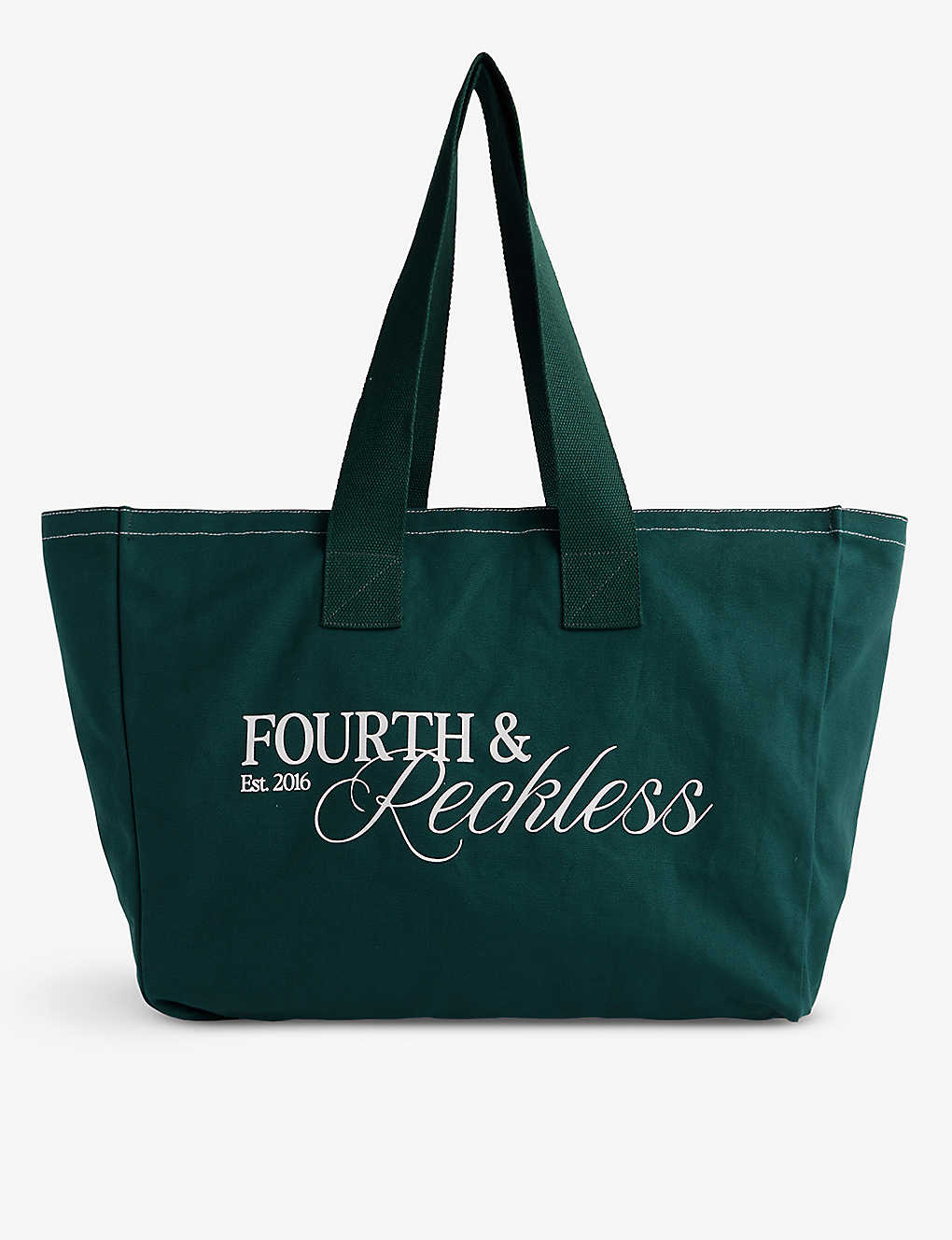 4th & Reckless Fourth Cotton Tote Bag In Forest Green