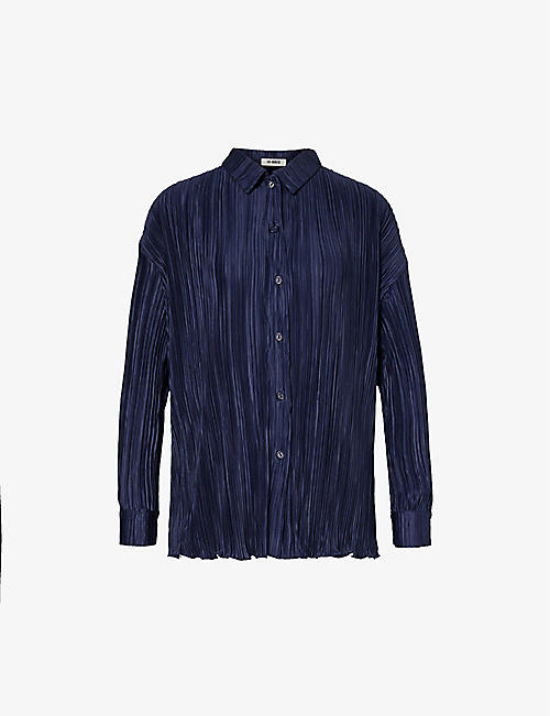 4TH & RECKLESS: Palais pleated woven shirt