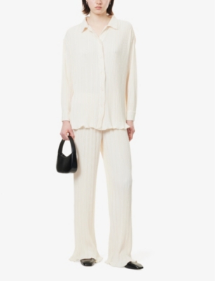 4TH & RECKLESS: Palais pleated woven shirt
