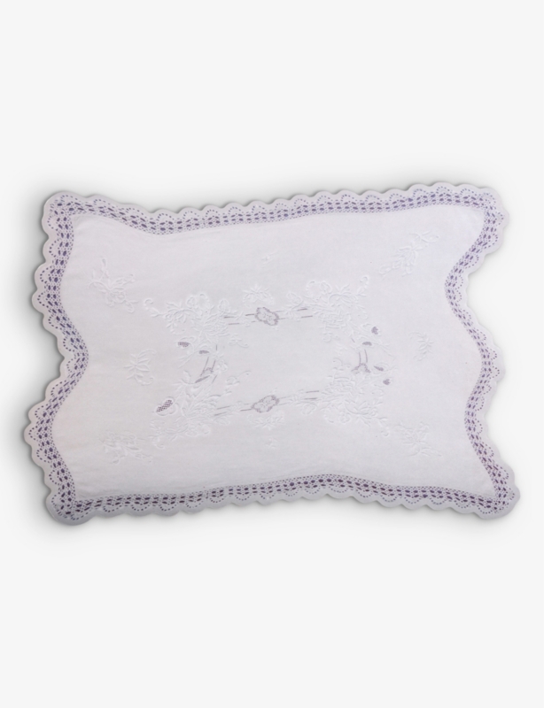 Acid Flower E embroidered-design cork table mat 53.6cm